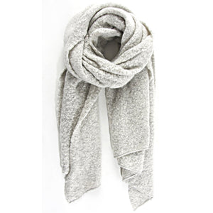 Light Grey Cosy Blanket Scarf