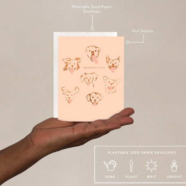 Dog Kisses Birthday Card