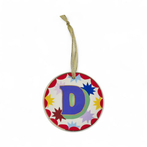 D - Ceramic Alphabet Bauble