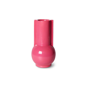 HKliving Hot Pink Ceramic Vase