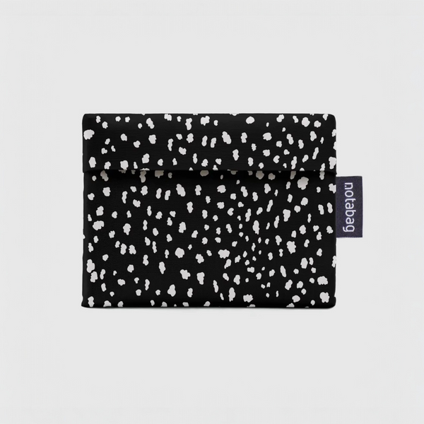 Black Sprinkle Foldable Recycled Tote Bag