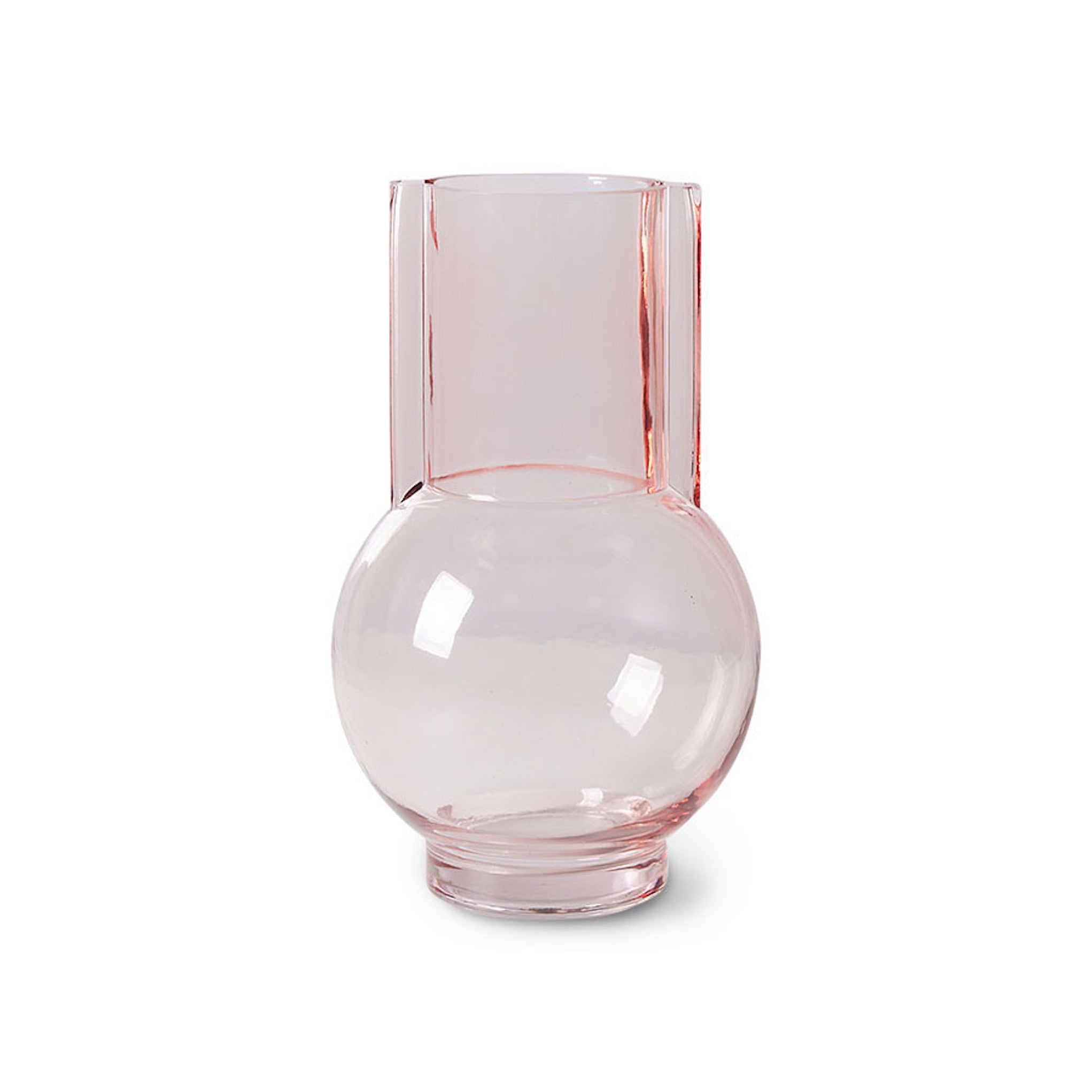 HKliving Sundae Pink Glass Vase