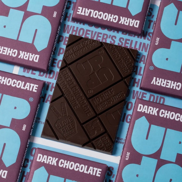Cherry Dark Up-Up Chocolate Bar 120G