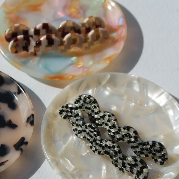 Eco Set Of 2 Wave Slides - Checker