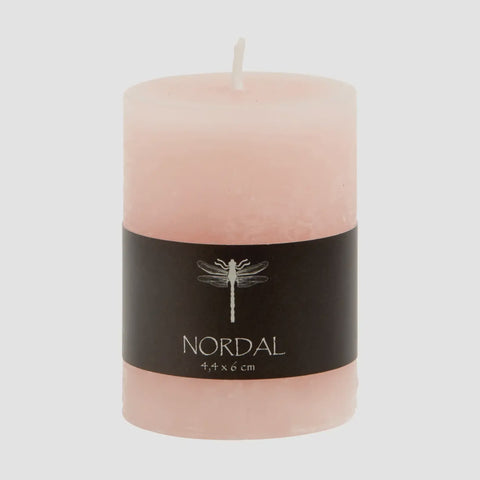 6 x 4.4 cm Rose Pillar Candle