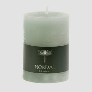 6 x 4.4cm Light Green Pillar Candle