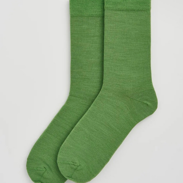 Grass Green Merino Socks