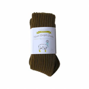 Size 5-8 Sage Alpaca Knee Socks