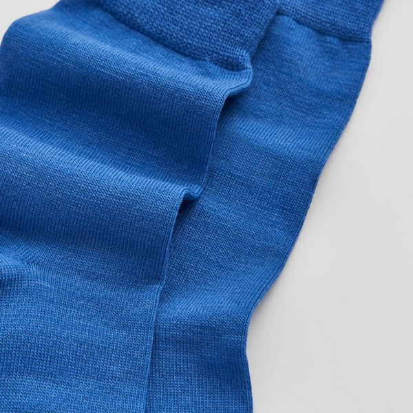 Strong Blue Merino Socks