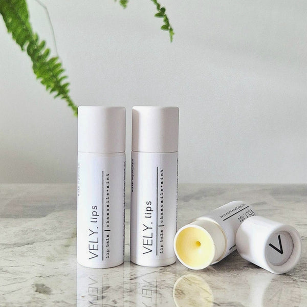 Natural Lip Balm with Organic Chamomile and Squalane