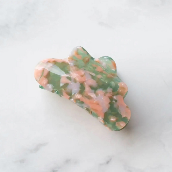 Eco Cloud Hair Claw Clip - Blush & Sage