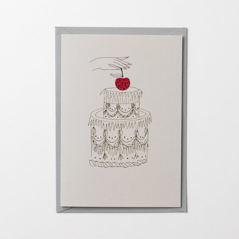 Cherry On The Cake Birthday Card