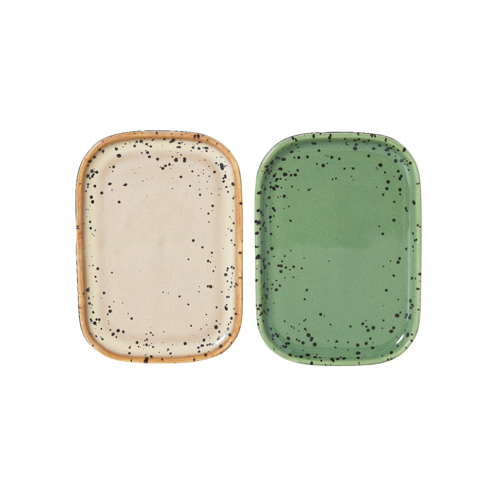 HKliving 70s Ceramic "Speckle" Tray