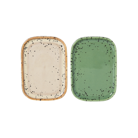 HKliving 70s Ceramic "Speckle" Tray