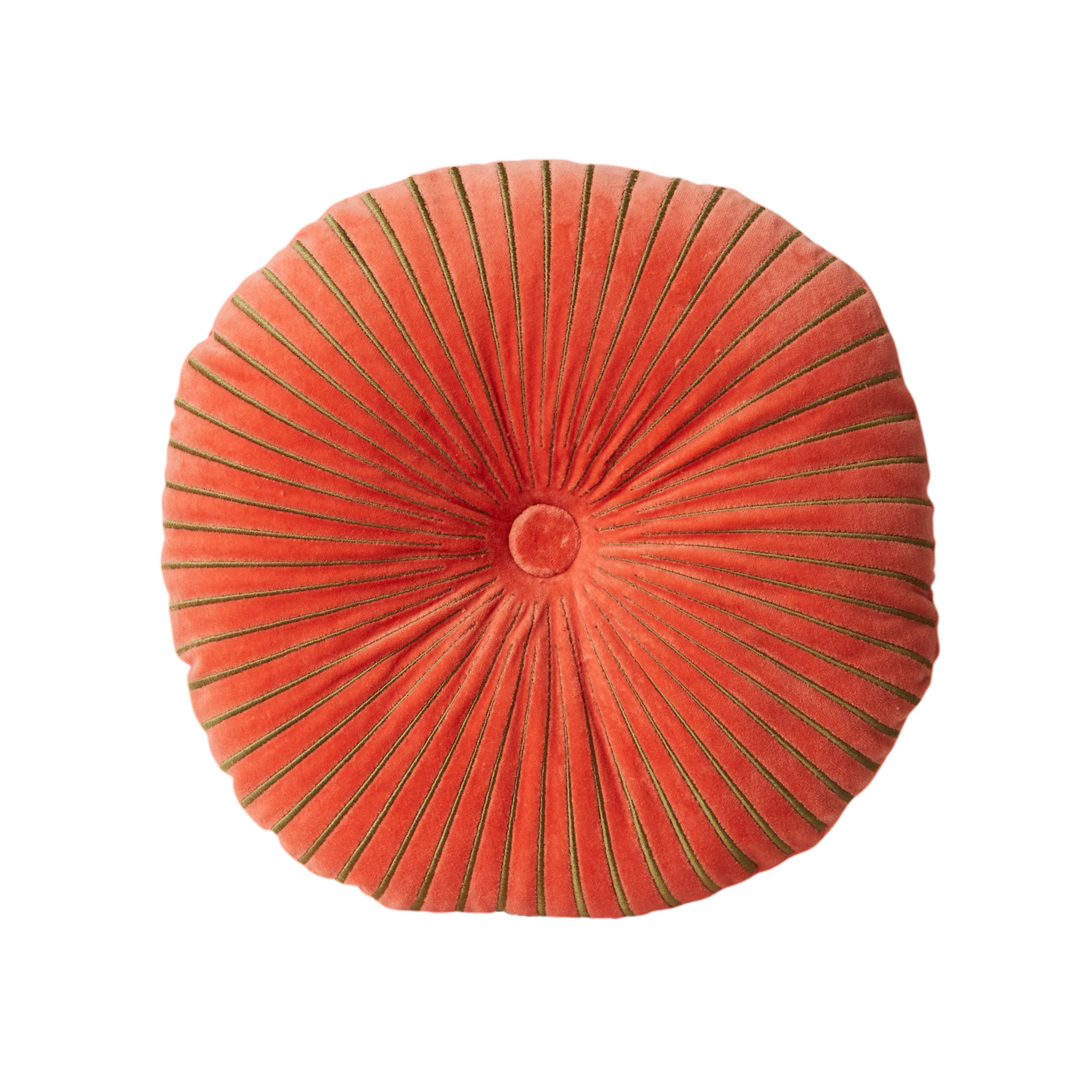 HKliving Coral Round Velvet Cushion