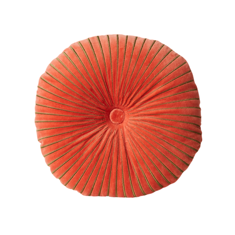 HKliving Coral Round Velvet Cushion