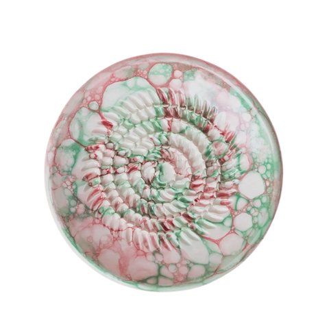 Small Red & Green Tie Die Grater Bowl