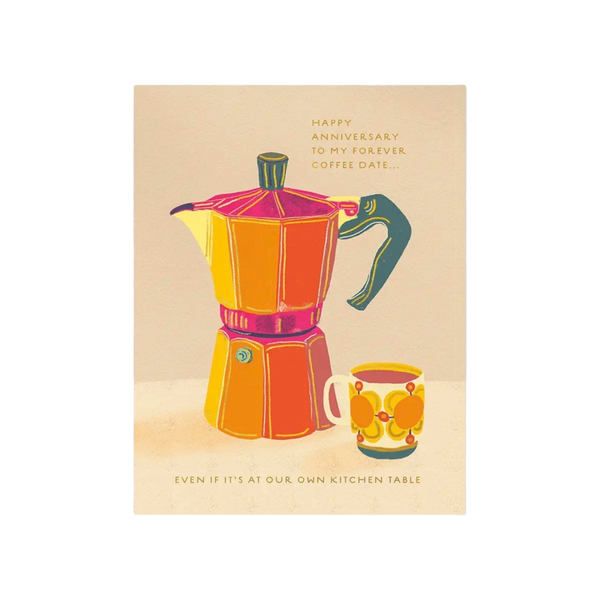 Espresso Anniversary Card
