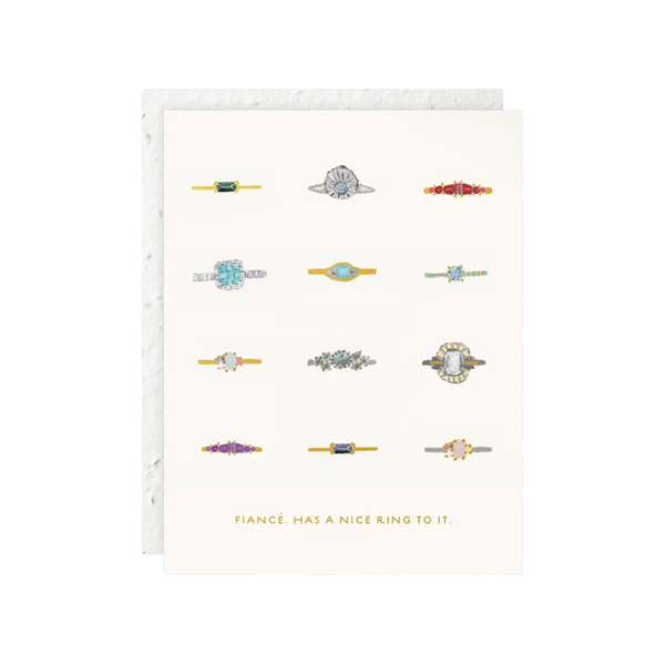 Fiancé Engagement Card