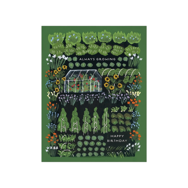 Garden Greenhouse Birthday Card