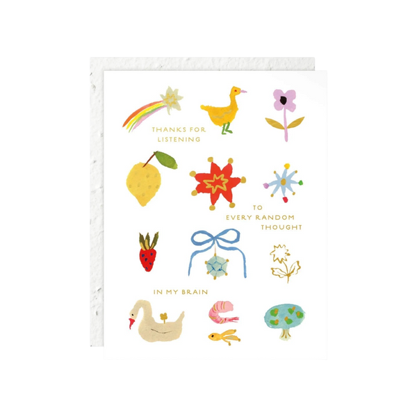 Random Thoughts Love + Friendship Card