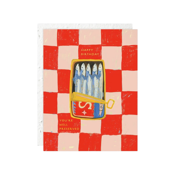 Sardines Birthday Card