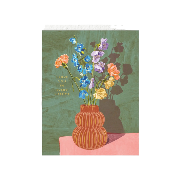 Sweet Days Vase Love + Friendship Card