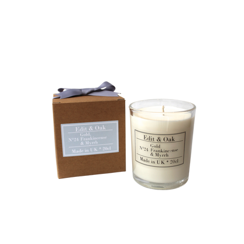 20cl E&O No24 Gold, Frankincense & Myrrh Scented Candle