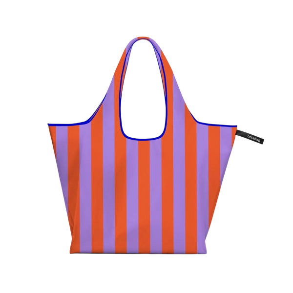 Royal Stripes Foldable Recycled Tote Bag