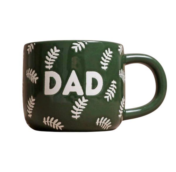 Ceramic Green Leafy Dad Mug