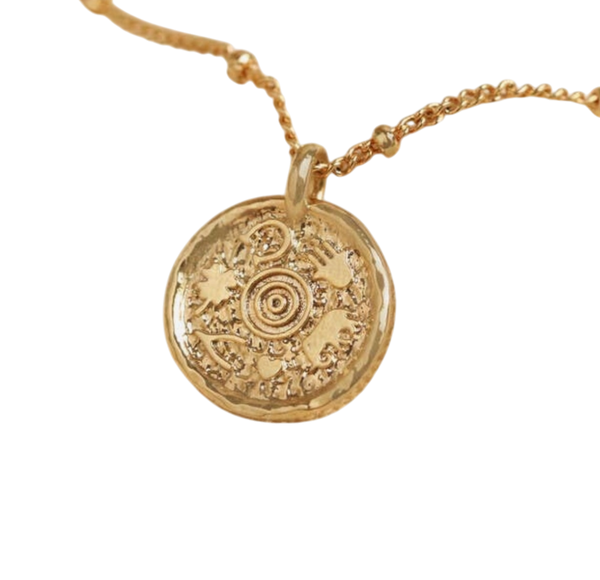 Gold Talisman Pendant Necklace