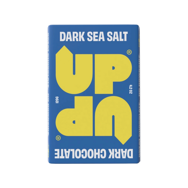 Sea Salt Up Up Dark Chocolate Bar 120G