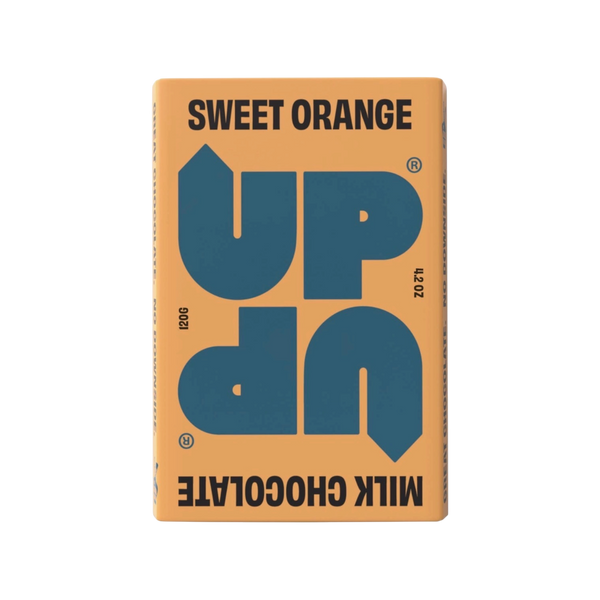 Sweet Orange Up Up Milk Chocolate Bar 120G