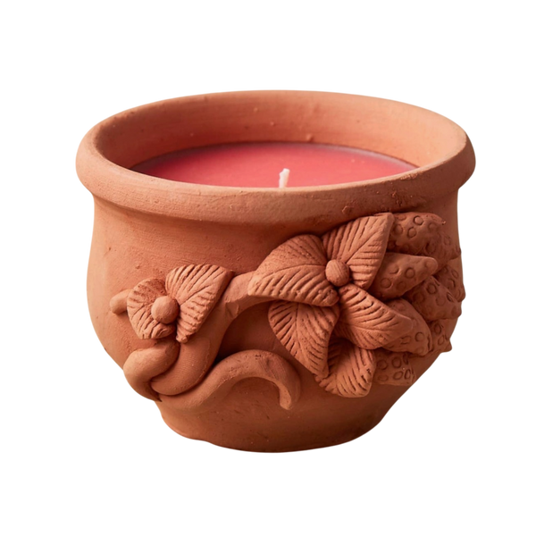 Handmade Rose Scent Beeswax Candle