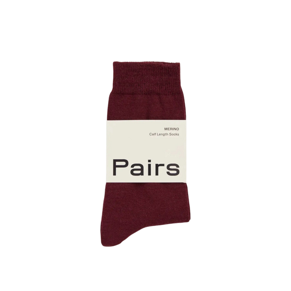 Dark Plum Merino Socks