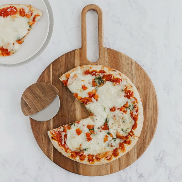 Pizza Board & Cutter Set