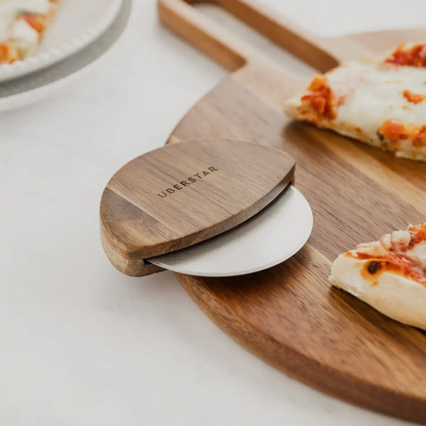 Pizza Board & Cutter Set