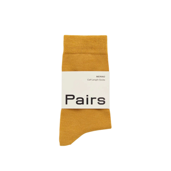 Golden Yellow Merino Socks