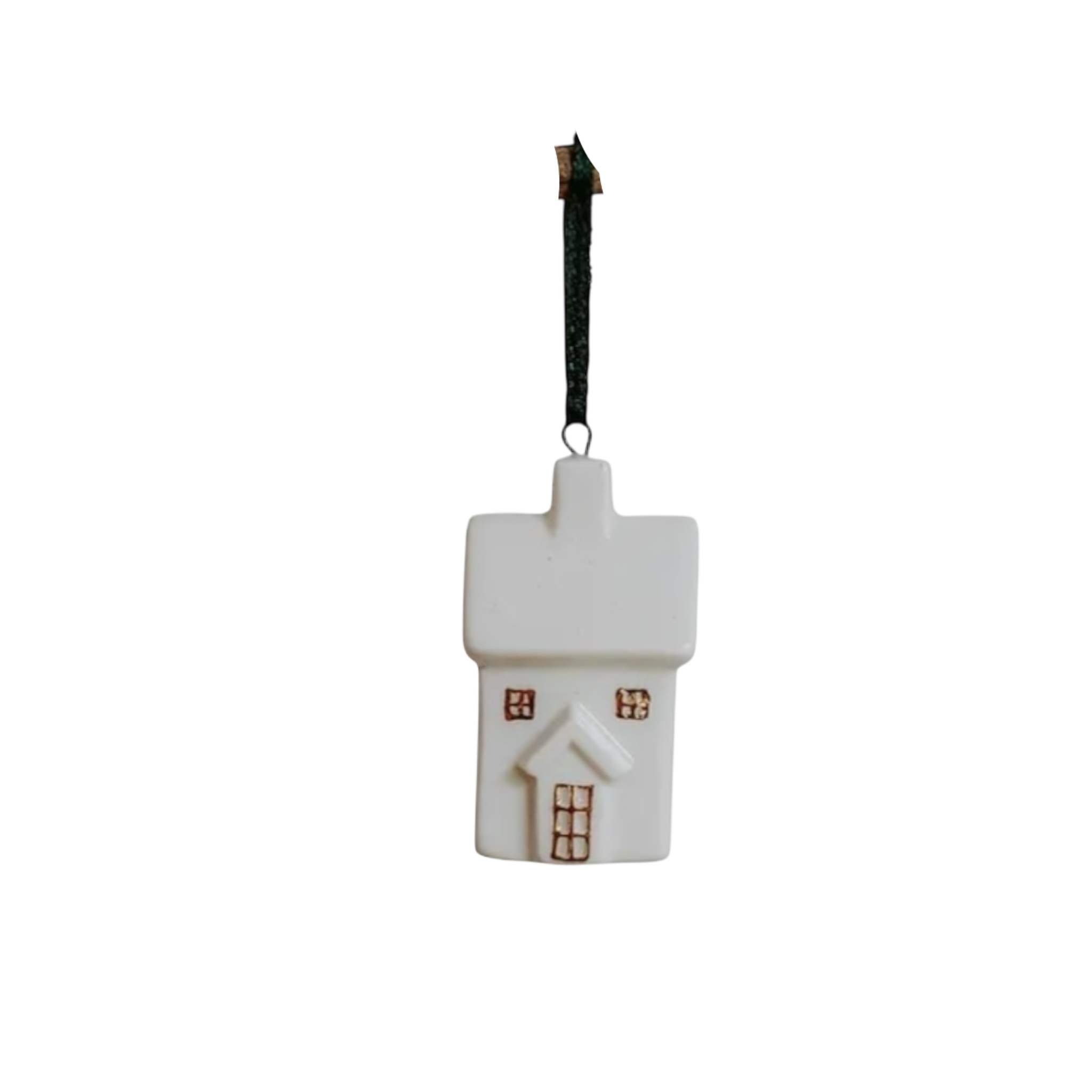 White Christmas House Ceramic Decoration