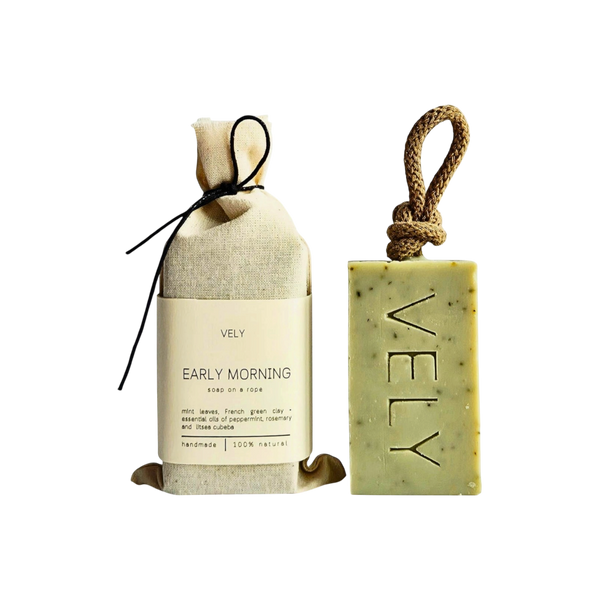 "Early Morning" Natural Handmade Soap On A Rope