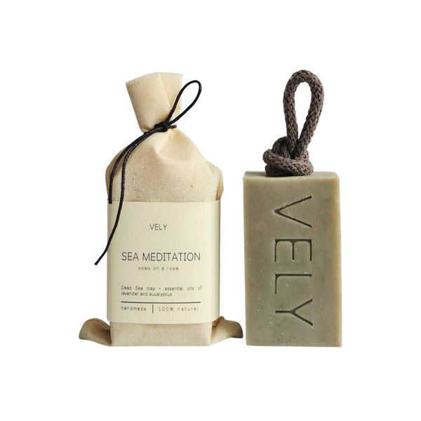 "Sea Meditation" Natural Handmade Soap On A Rope