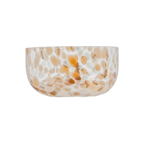 Gold Confetti Glass Bowl