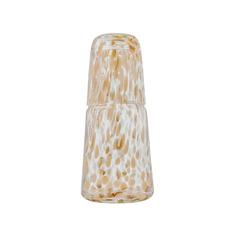 Gold Speckle Confetti Carafe & Glass
