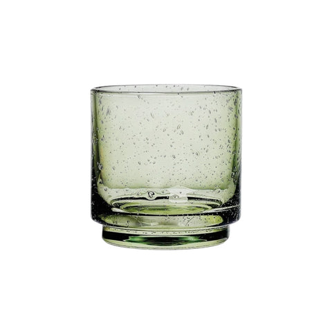 Moss Bubble Glass Tumbler