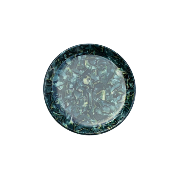 Eco Acetate Round Trinket Tray - Jungle Green