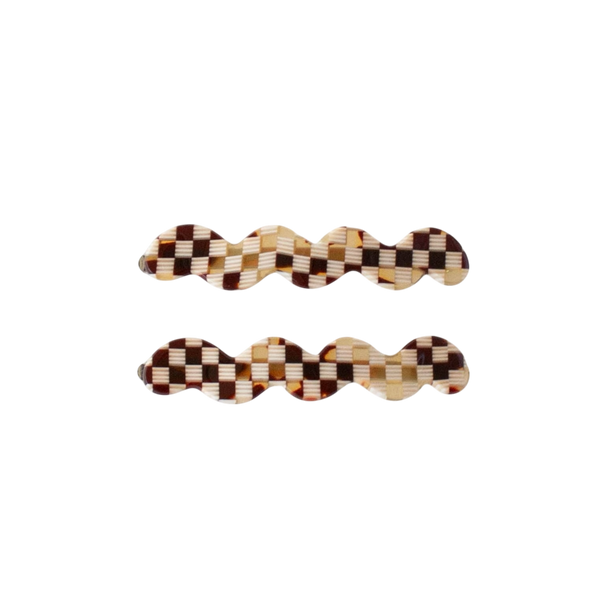 Eco Set Of 2 Wave Slides - Checker