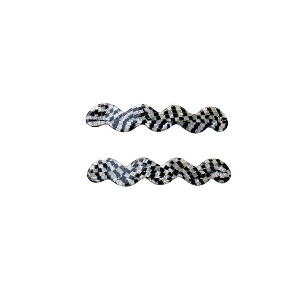 Eco Set Of 2 Wave Slides - Micro Grey