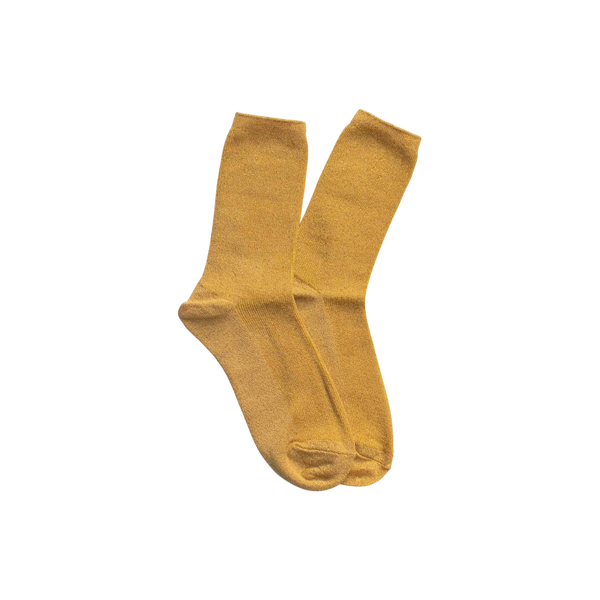 Mustard Modal Blend Glitter Socks