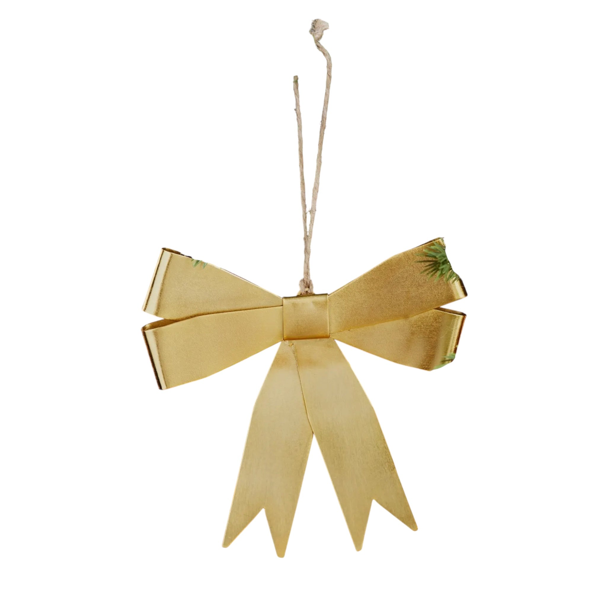 Metal Bow Hanging Christmas Decoration