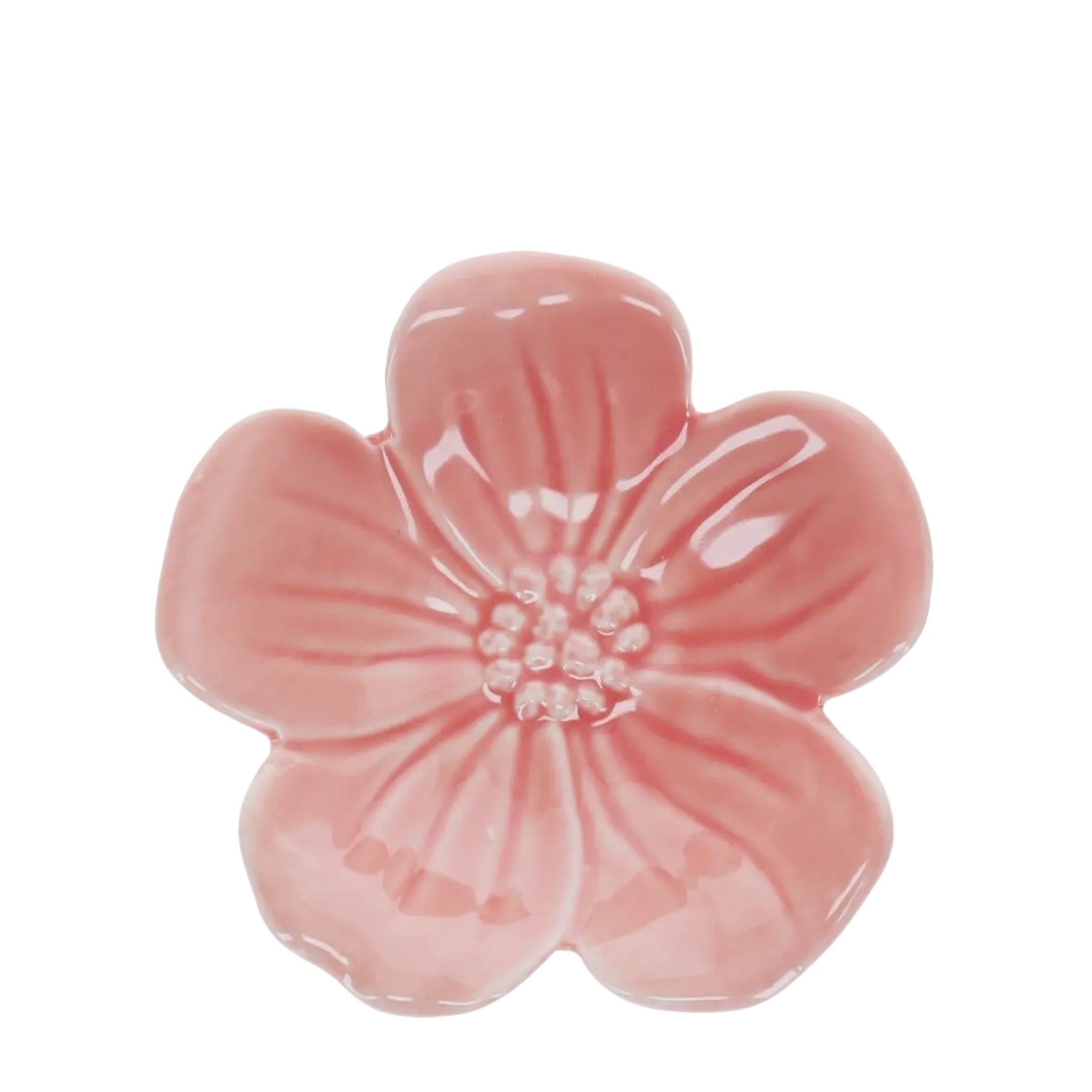 Blush Flower Ceramic Trinket Dish